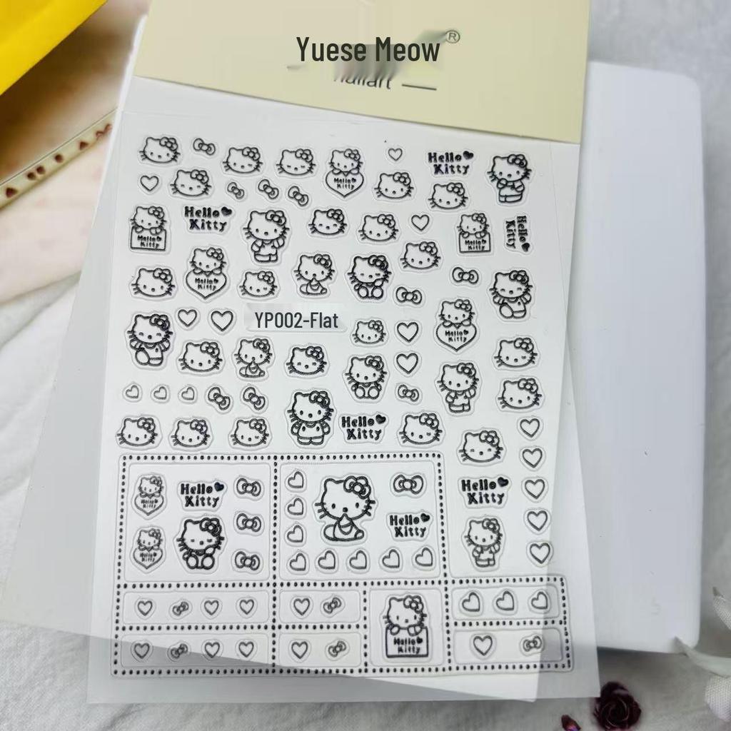Sanrio Hello Kitty Embossed Nail Stickers SAN Series 072 Cute Mini Designs