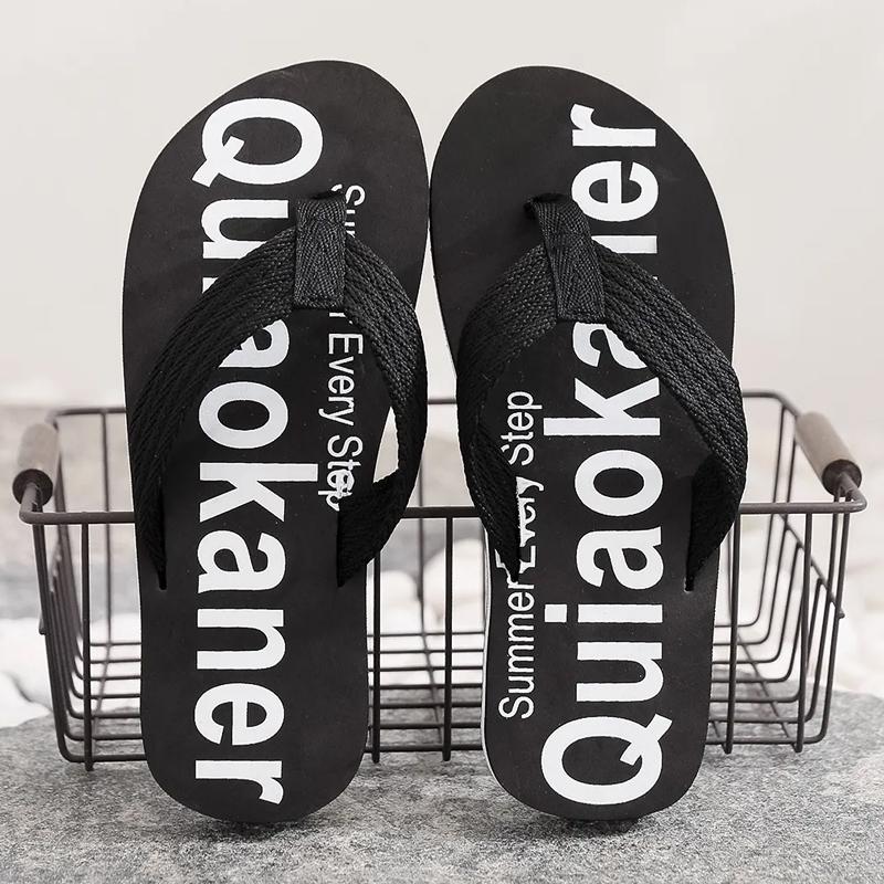 

Summer Men Flip Flops Beach Slippers Sandals Non-Slip Home Slippers Indoor House Anti-Slip Slides Zapatos Hombre Casual Shoes