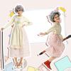 10pcs Kids Old Lady Costume Set 100th Day of School Costume for Halloween Cosplay Props for Girls
