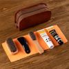 Love Orange 7-Piece Horsehair Brush Shoe Polish & Leather Care Set - Black & Colorless Cleaner with Maintenance Tools