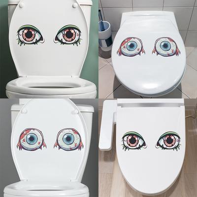 Halloween Horror Augapfel Haus Badezimmer Badezimmer Atmosphäre Dekoratives Toilettenpapier Aufkleber