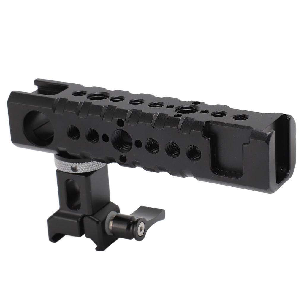 Camera Cage Top Handle Grip Universal Camera Rig Top Grip with Removable Slider 1 4 3 8 Inch Screw Hole Cold Shoe Mount