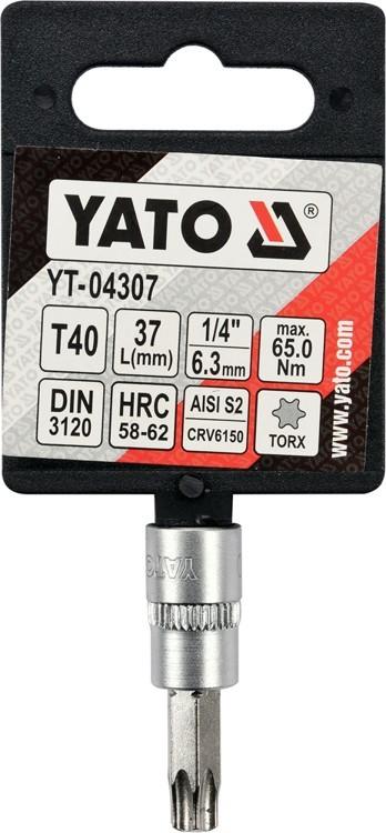 TORX KEY 1/4"" T40 L37MM YT-04307 YATO