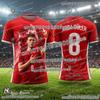 2026 Arda Güler Football Fan Jersey Summer Quick Dry Soccer Shirt 3D Print Sportswear Casual Training Tee Kids Adult Men Women