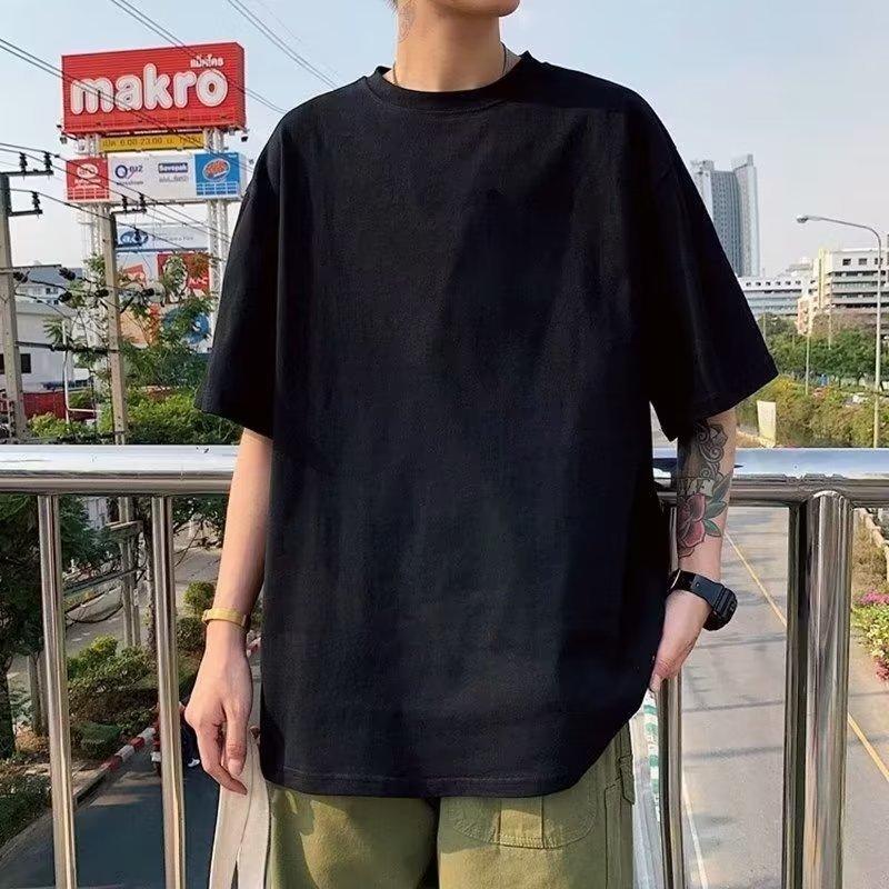 Men's T Shirts Summer Short Sleeve Solid Color Tees Top Casual Daily Wear Pullover Sport Top