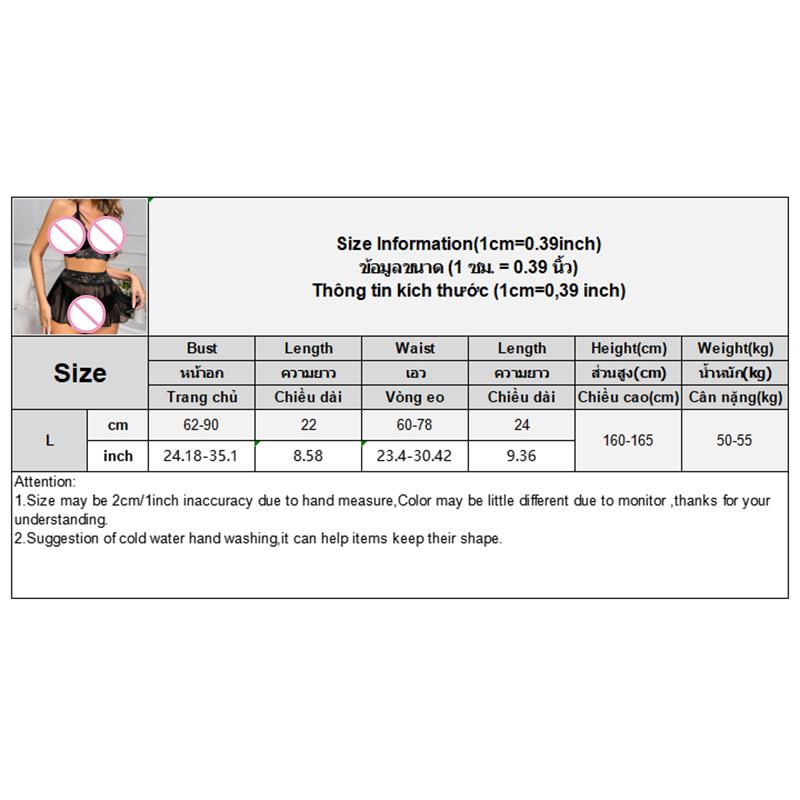 Sexy Lingerie Set for Women Naughty 3 Piece Floral Lace Bralette Mini Skirt with G-String Transparent Crotchless Erotic Costumes
