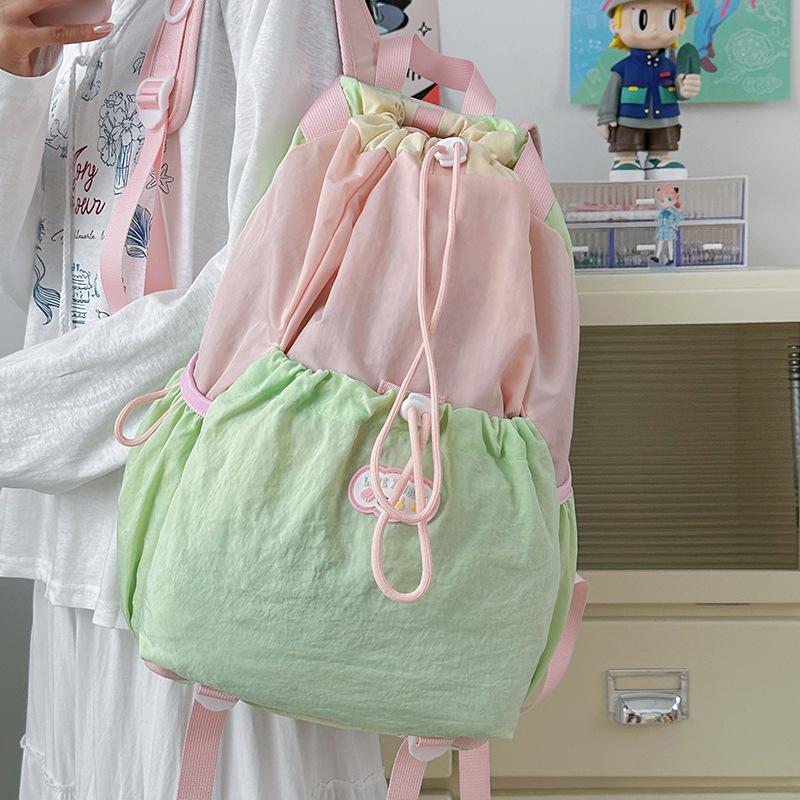 Schoolbag Outdoor Hiking Bag Small Fresh Leisure Travel Backpack Lightweight Sports Fitness Camping Backpack Women