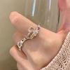 Adjustable Butterfly Zircon Ring, Stainless Steel Cute Rings Jewelry for Women, Comfort Fit Daily Wear Best Friend Gift Idea