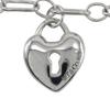 TIFFANY&Co. Heart Lock Charm Bracelet Silver925 2.8g Unisex Used