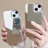 Plating Make Up Mirror Phone Case For For Iphone 17 16 15 14 13 12 11 Pro Max Plus 16e Hard Acrylic Shockproof Bumper Cover