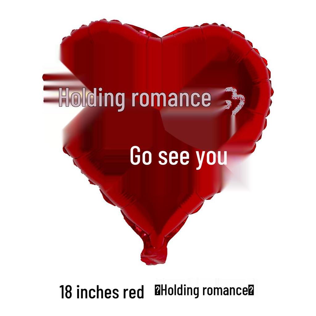 Heart-shaped Aluminum Foil Balloon - 18-inch Valentine's Day Confession Balloon
