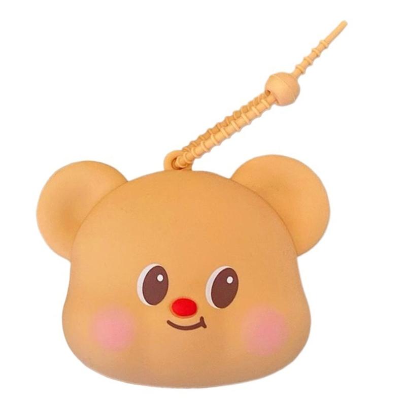 

Silicone Butter Bear Keyring Case Multifunctional For Small Items USB Drive Everyday Use Bag 1