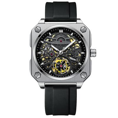 RORIOS Men's Mechanical Automatic Watch – Black, Luminous, Water-Resistant