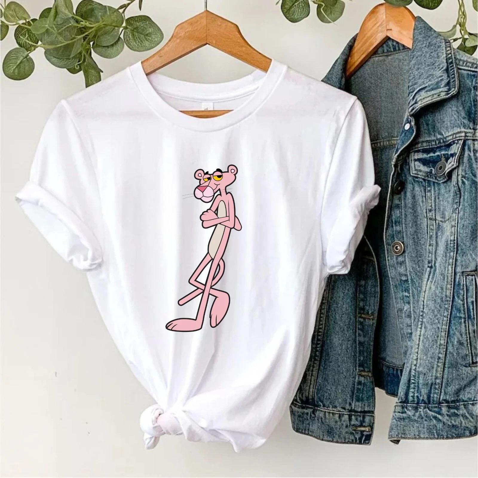 

Pink Panther Retro T-T-Shirt Cartoon Lovers Funny Classic Nostalgia Vintage Top S