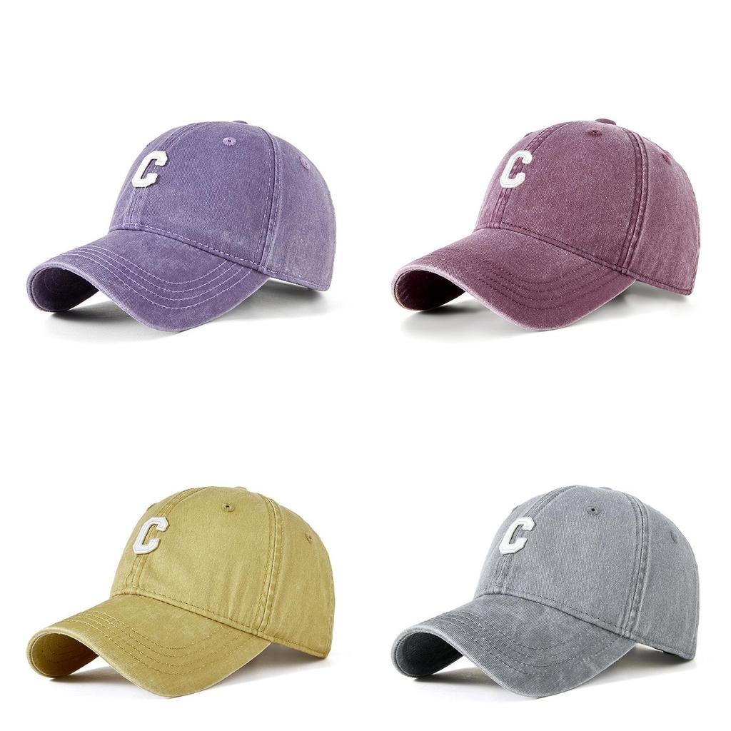Vintage Water Wash Baseball Cap For Women And Men With Sun Protection And Breathability
