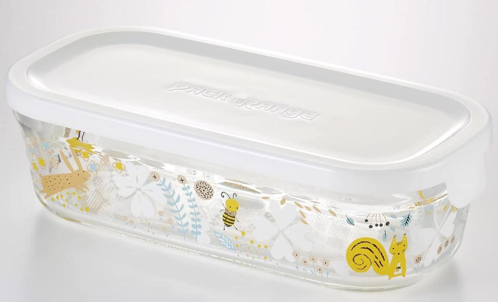 iwaki Glass Storage Microwave and Oven Set of Shinji Kato Nordic Garden Pack Gratin Container Heat-Resistant Containers, Safe, 4, & Range, PS-PRNSNF4,