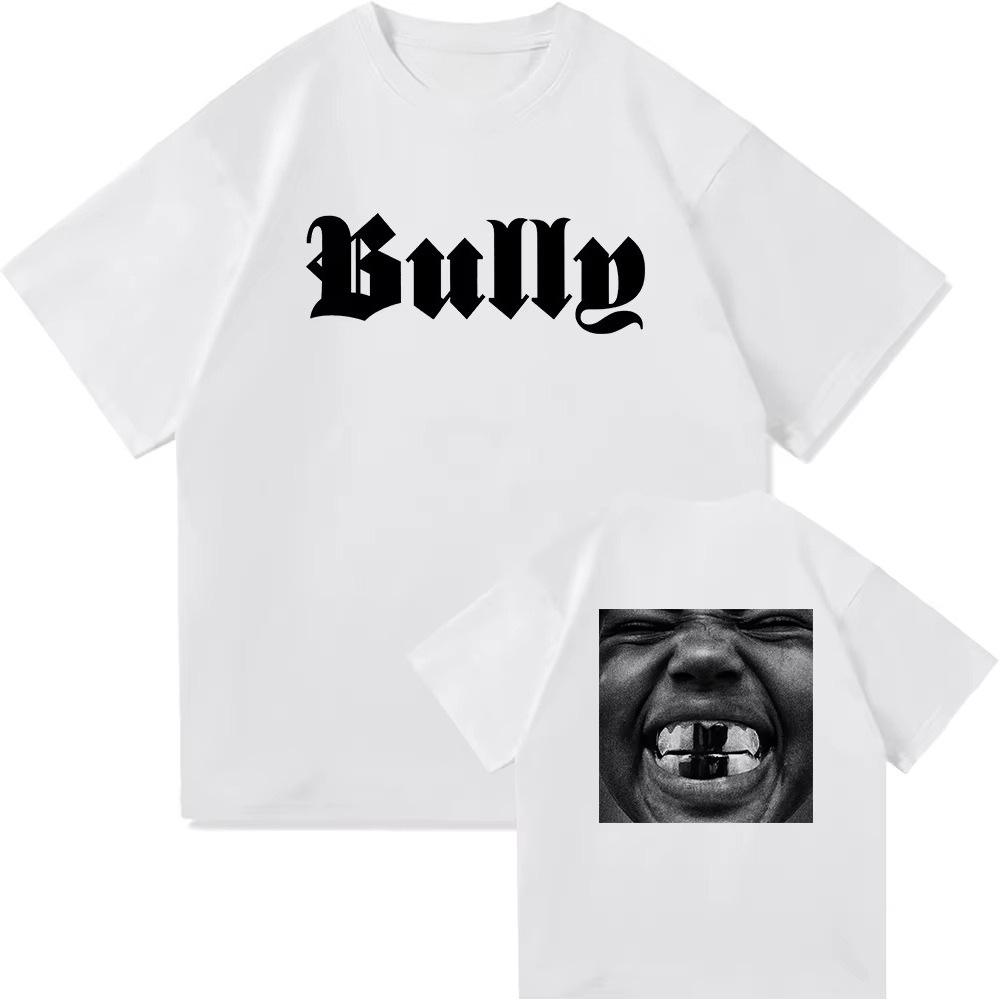 

Ye BULLY Men TShirt Retro 2025 Fashion Men Clothing Harajuku Vintage Unisex High Quality Cotton Clothes Tee Breathable Top S