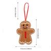 A-Z Gingerbread Man Doll Christmas Decoration Pendants Xmas Tree Hanging Ornament Christmas for Home New Year Kids Gift