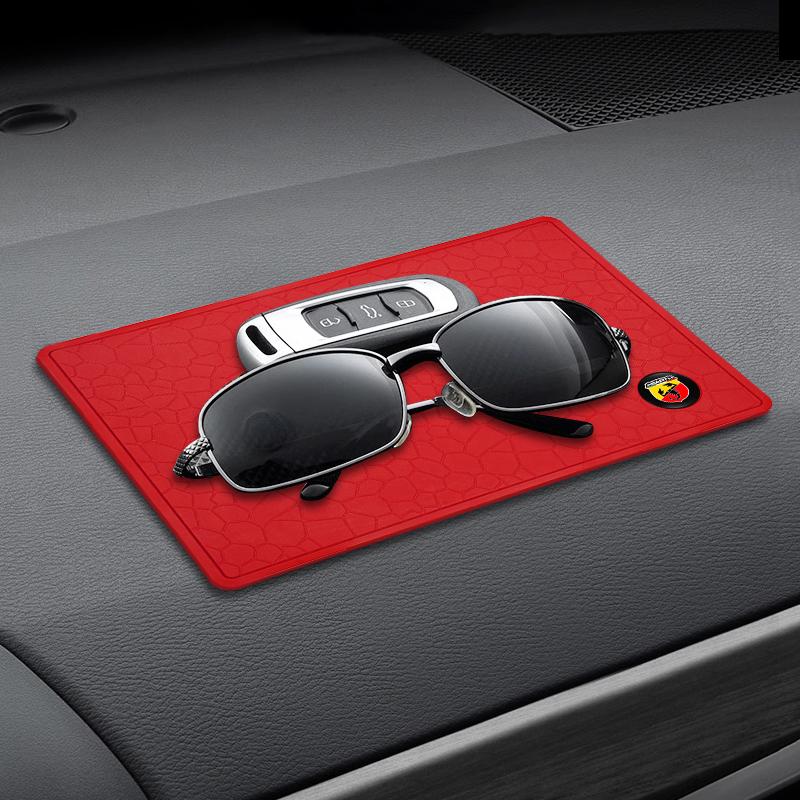 Multi-Purpose PVC Car Non Slip Mat Dashboard Phone Anti Slip Gel Pad For FIAT Abarth 500 Tipo FR Panda Argo Freemont Viaggio