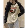 Camiseta Casual Feminina com Estampa 3D e Gola Redonda de Manga Longa