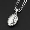 Simple Fashion Rugby Chain For Women Men Stainless Steel Silver Color American Football Male Hiphop Party Necklace Jewelry Gifts