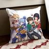Anime IIsekai QQuartet Cushion Cover Reversible Soft Durable Pillow Cover Home  Car MultiScene Use for Daily Comfort