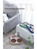 Cute Triangle Pet Bowl Set: 3 Plastic Bowls with Automatic Water Dispenser and Splash-Proof Design
