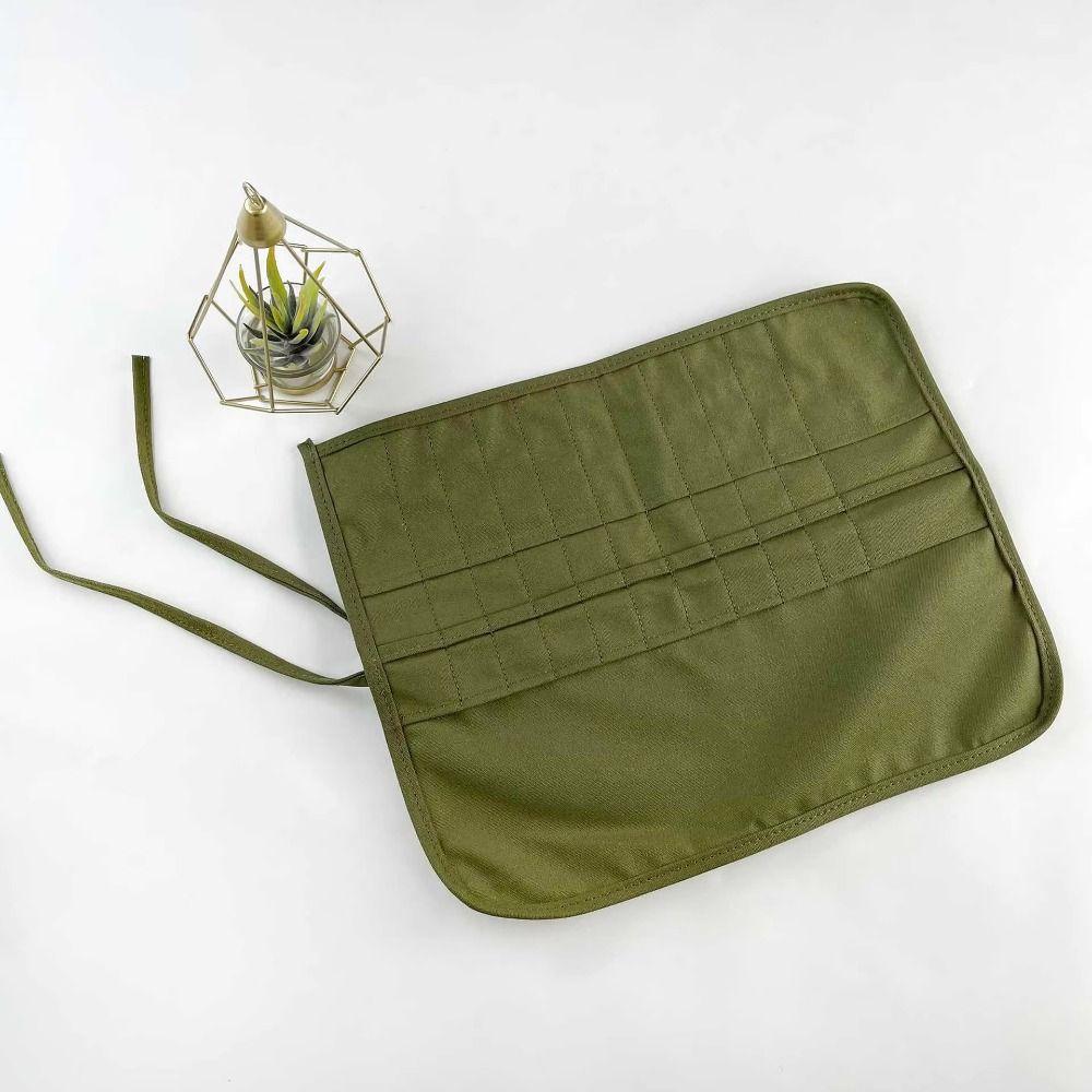 Portable Painting Brushes Storage Bag 22 Slots Roll Up Pen Bag  Desk Accessories