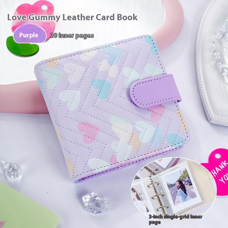 

A5 Idol Photocards Holder PU Photo Album With 20pcs 3inches Sleeves Binder Photocards Collect Book Album For Photographs