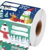 Holiday Decorative Seals Christmas Sticker Labels for Gift Wrapping, Self-Adhesive Tags with Blank Party Favor Decorations Writing Area Present