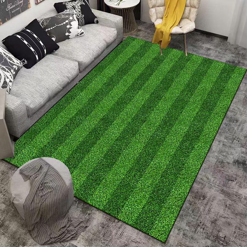 Tappeto con Motivo Erba Verde per Camera da Letto Soggiorno Decorazione Adatto per l'uso come antiscivolo per divani da soggiorno camera da letto