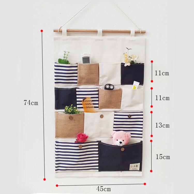 Wen'er Wandmontierte Mehrschichtige Hängeaufbewahrungstasche für Studentenwohnheime