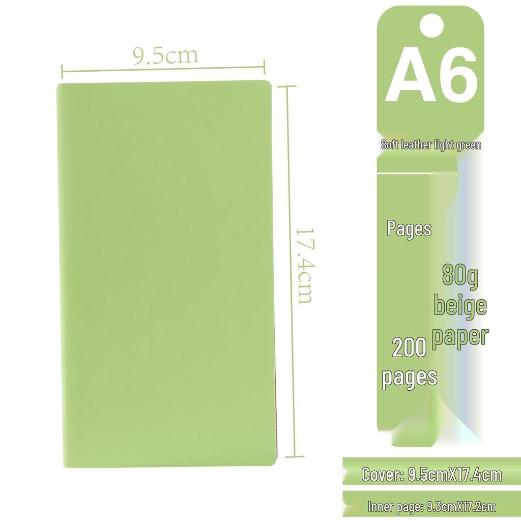 Korean Style Leather Cover Creative Diary Notebooks - Set of 5
