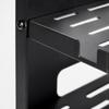 Folding Router Wall Shelf in Cold-Rolled Steel with Two Storage Levels and Cable Routing for Home Internet Devices