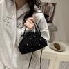 Flower Single Shoulder Bag Drawstring Crossbody Bag Sweet Makeup Bag  Ladies