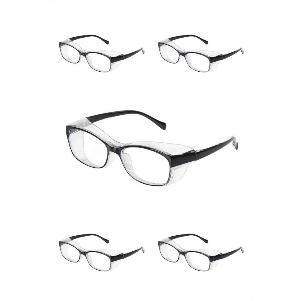 

5 шт. рабочие защитные очки с защитой от брызг, ветра, пыли, защитные очки, оптическая оправа для линз для исследований, защита глаз для езды на велосипеде