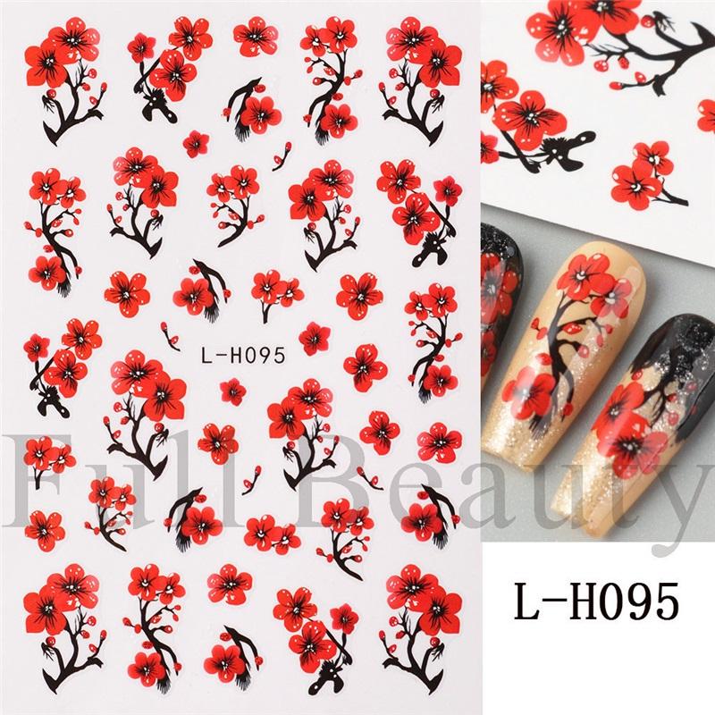 New nail art stickers ins Halloween cute flowers ghost mirror ghost bat adhesive nail stickers