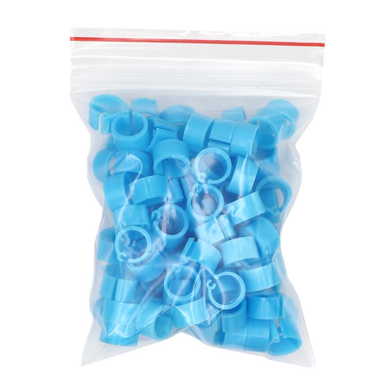 100 Stück Vogel Tauben Fußringe 10 Farben Innendurchmesser 8mm Kunststoff Tauben Clip Ring Taube Taube Wachtel Fußring