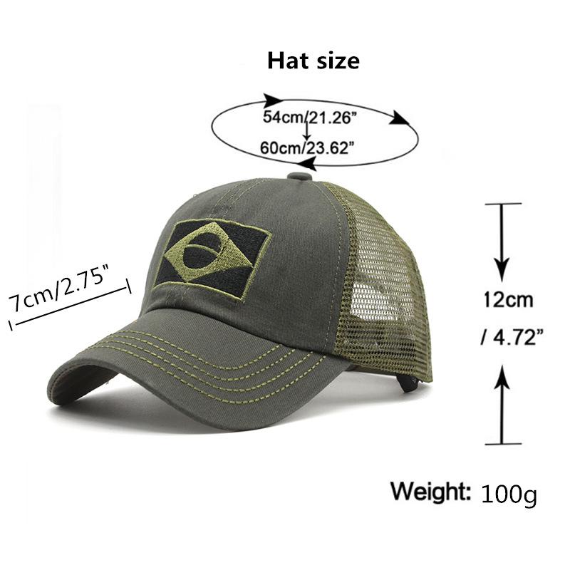 Brazilian Embroidery Mesh Sports Baseball Cap Men'S Camouflage Cap Men'S Casual Sun Hat