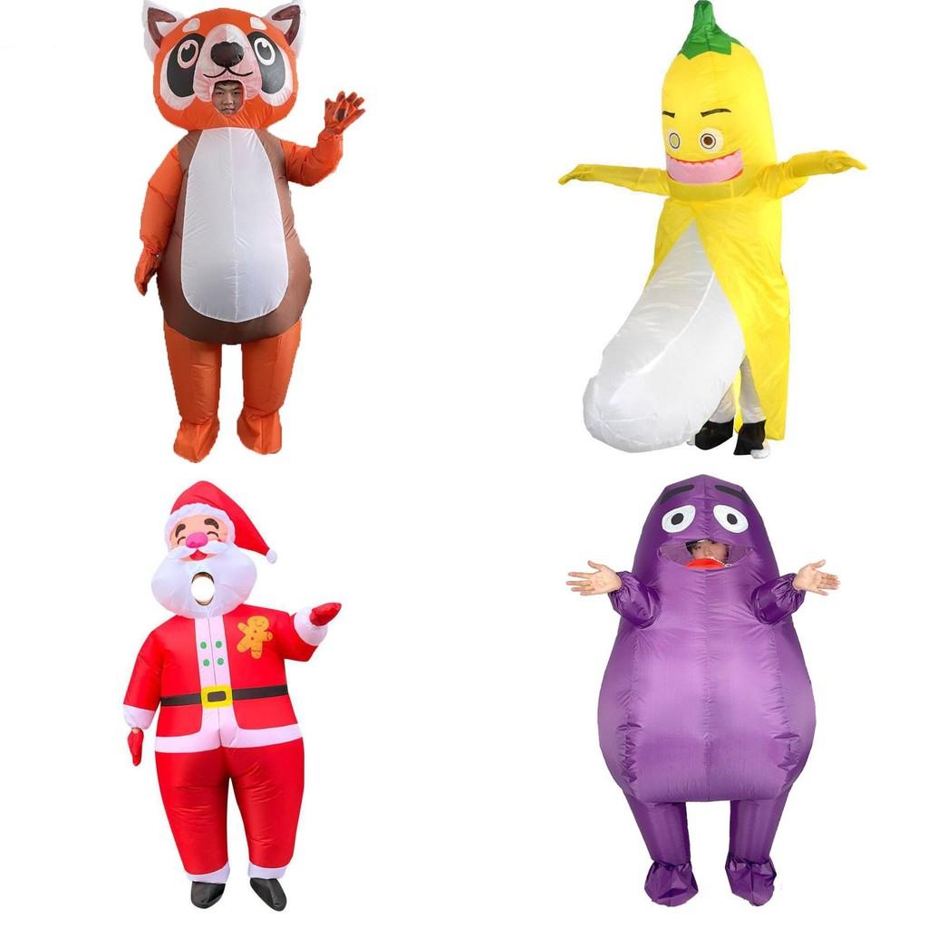 Inflatable Purple Eggplant Potato Costume For Adults Fun Party Dress Up Outfit