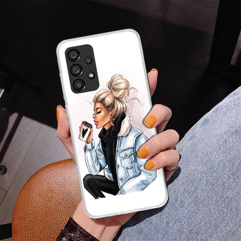 

Girl Boss Female Coffee Phone Case For Samsung Galaxy A17 A16 A15 A14 A13 A57 A56 A55 A54 A53 A37 A36 A35 A34 A33 A26 A25 A24 A2 Samsung A36