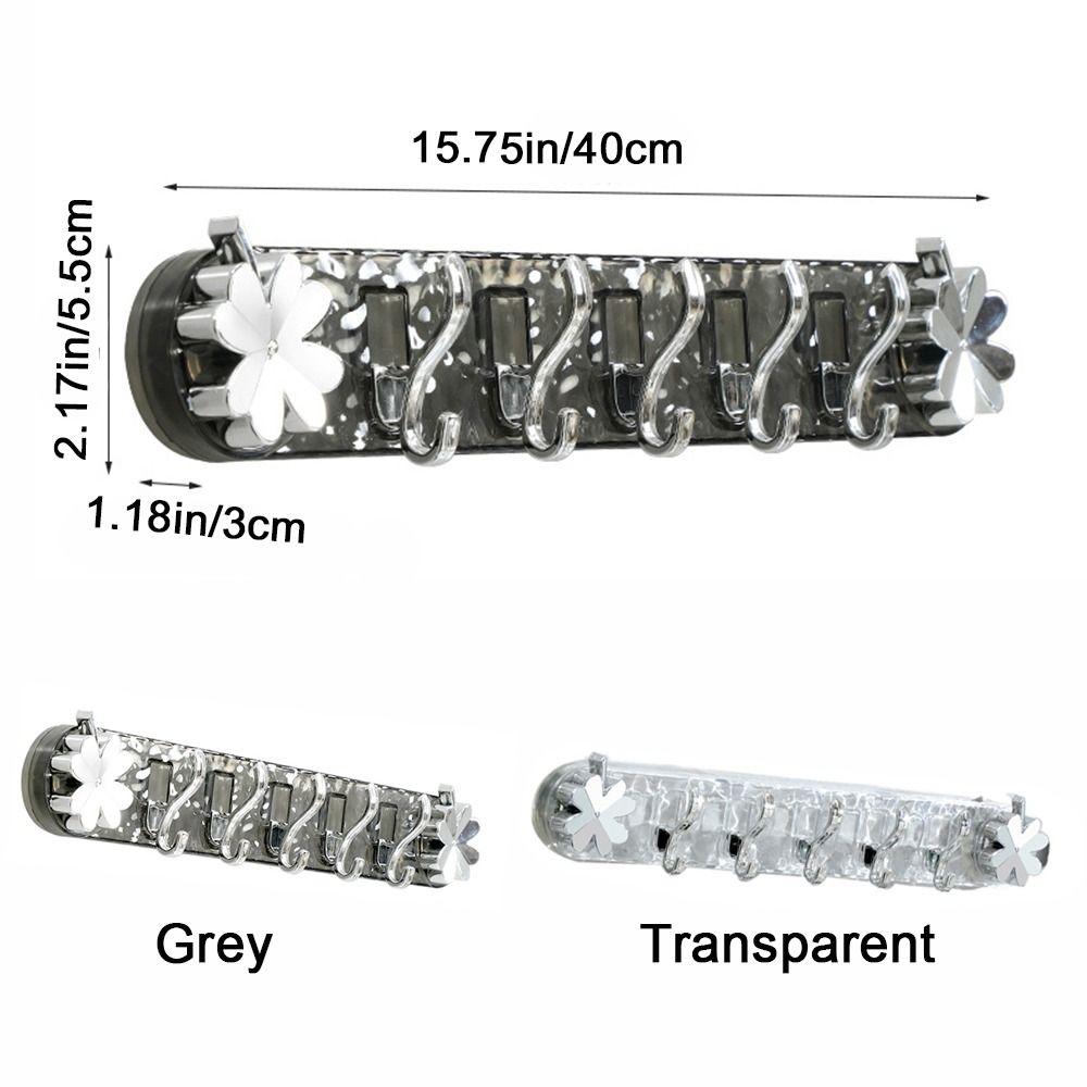 Plastic Strong Suction Cup Hooks Transparent Clothes Coat Hooks Utensils Storage Row Hook  for Home