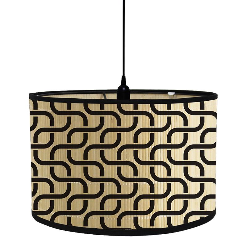 New Japanese Homestay Retro Chandelier Lamp Shade Bar Cafe European Home Living Room Decor Bamboo Lampshade Art Light Cover