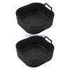L5BD 2Pcs Air Frying Machine Silicone Liners Frying Basket For Replacement Reusable Air Frying Machine Silicone Accessories for