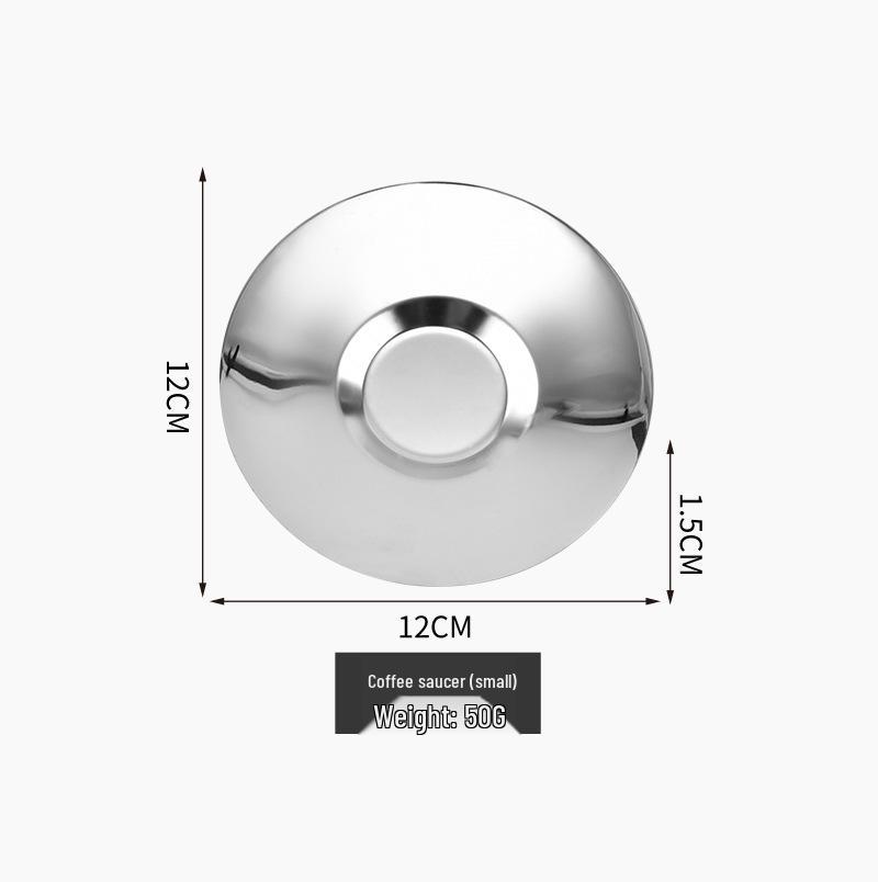 Stainless Steel Round Plate: Fruit, Cake, Vegetable, Dishware
