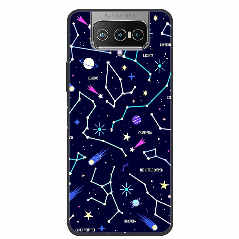 For Asus Zenfone 8 Flip Case Star Soft TPU Silicone Phone Case For Zenfone8 Flip Zenfone 8 ZS590KS Back Cover