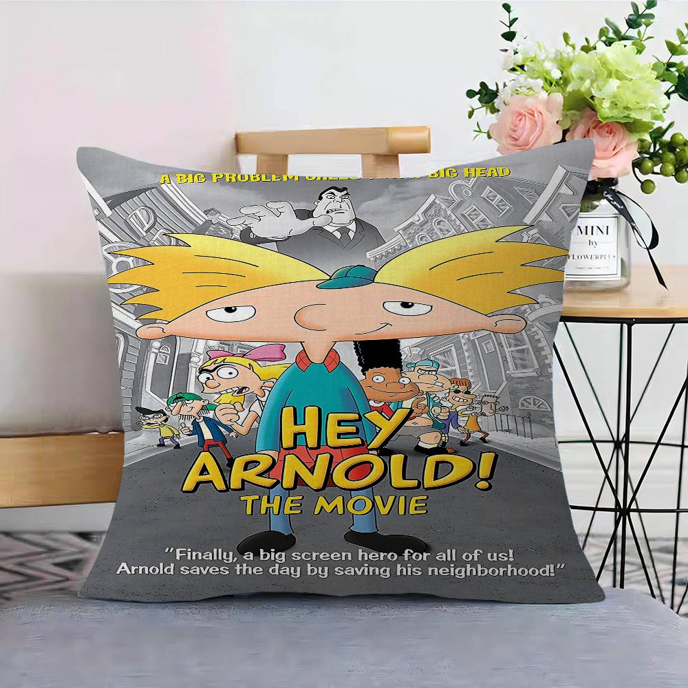 Cartoon Hey A-Arnold Pillowcase Toon Gift Cushion Cover Bedroom Home Sofa Chair Seat Decor Pillow Case