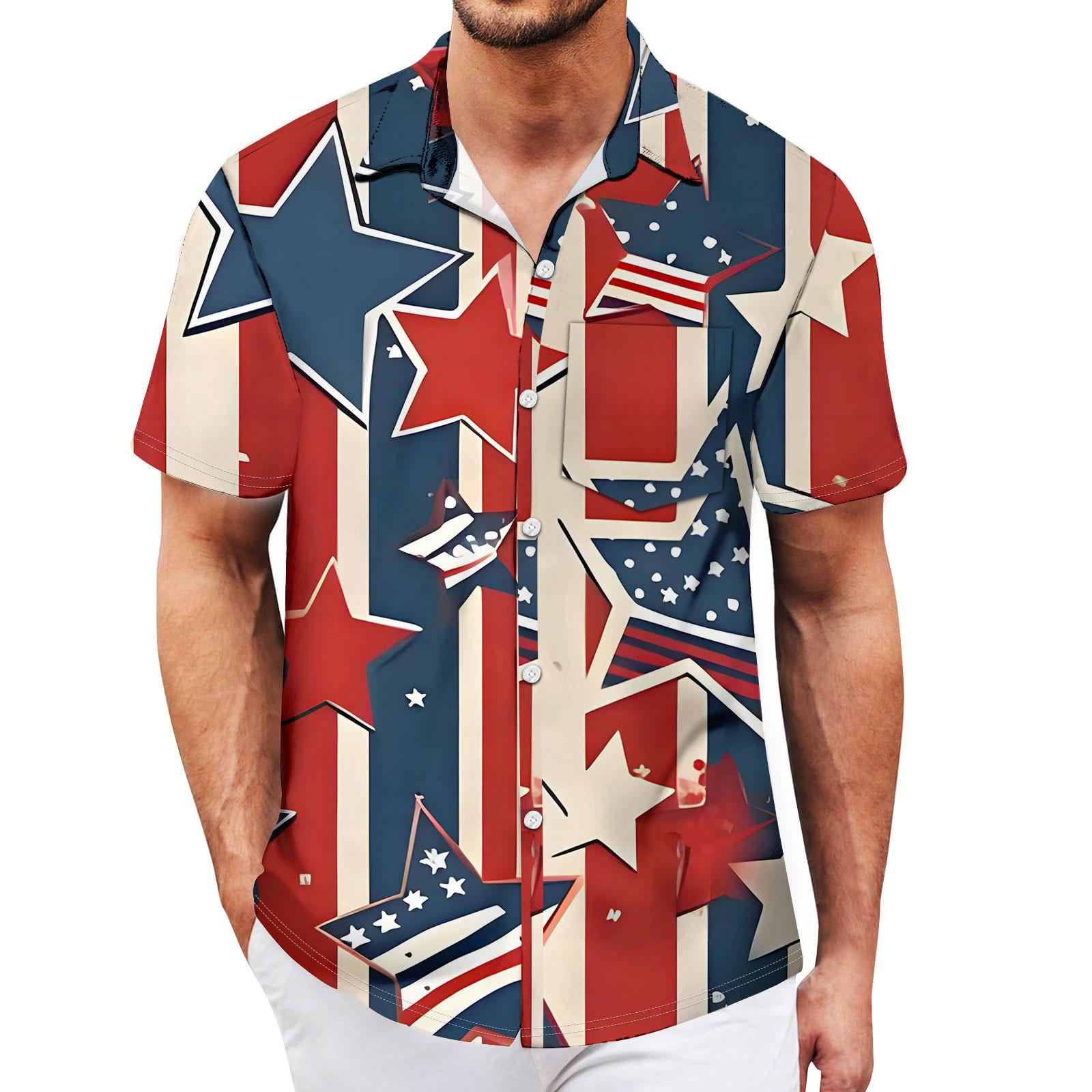 

Мужские винтажные рубашки для боулинга на пуговицах с коротким рукавом, летняя пляжная рубашка XL красный