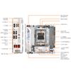 GIGABYTE X870I AORUS PRO ICE - AMD Ryzen White Mini-ITX Gaming Motherboard MB6574