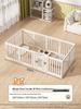 Gray & White Color Block Puppy Playpen for Small to Medium Dogs - Indoor Pet Crate & Isolation Fence